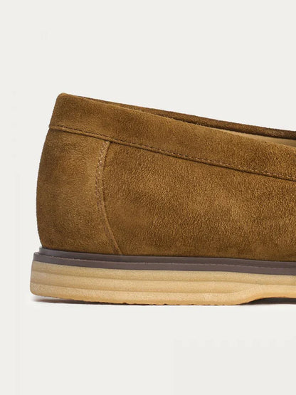 Suede Miller Moccasins - Brown