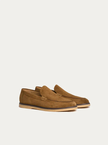 Suede Miller Moccasins - Brown