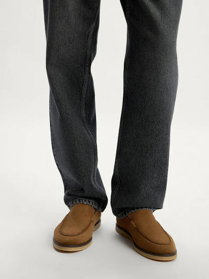 Suede Miller Moccasins - Brown