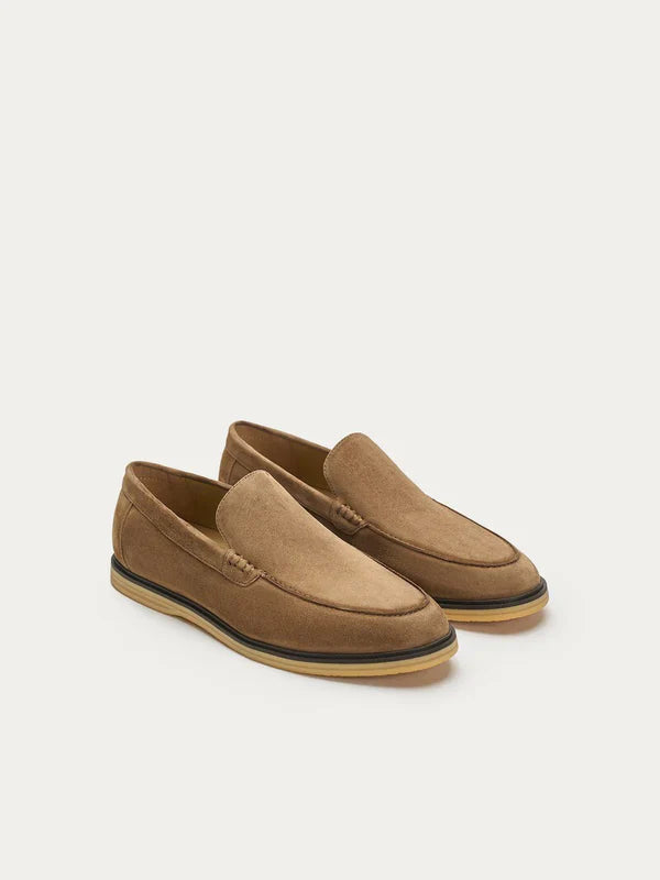 Miller Suede Moccasins - Tobacco