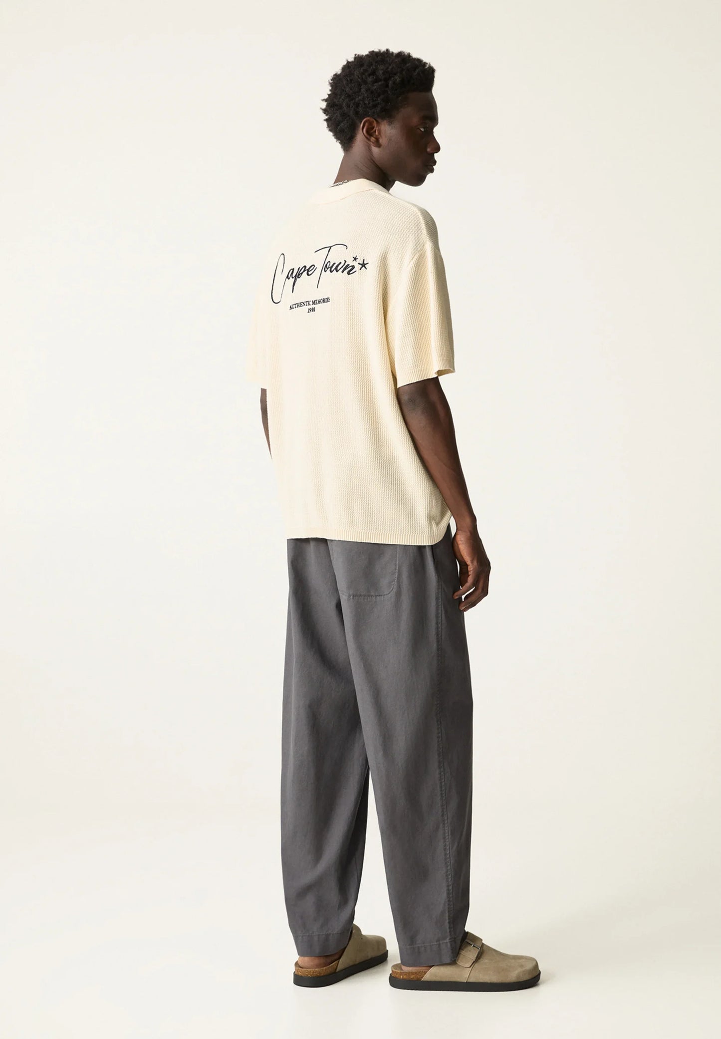 Blend Linen Trousers - Dark Grey