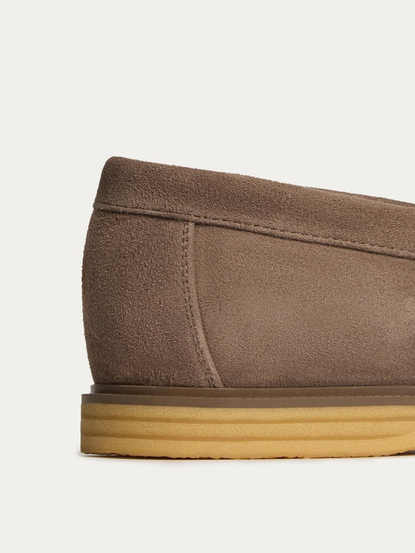 Suede Miller Moccasins - Smoky