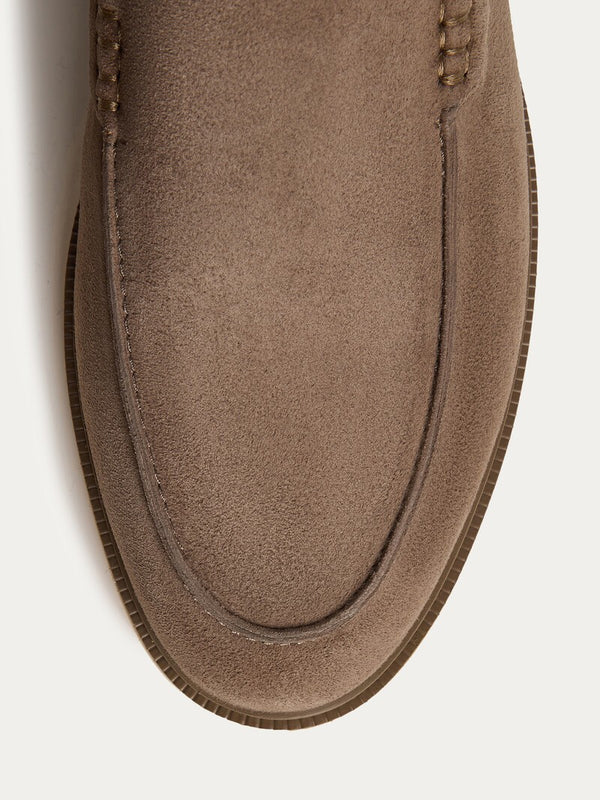 Suede Miller Moccasins - Smoky