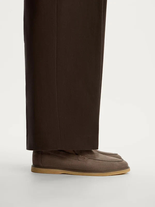 Suede Miller Moccasins - Smoky