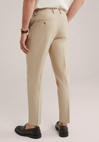 Regular Fit Tailored Trousers - Beige
