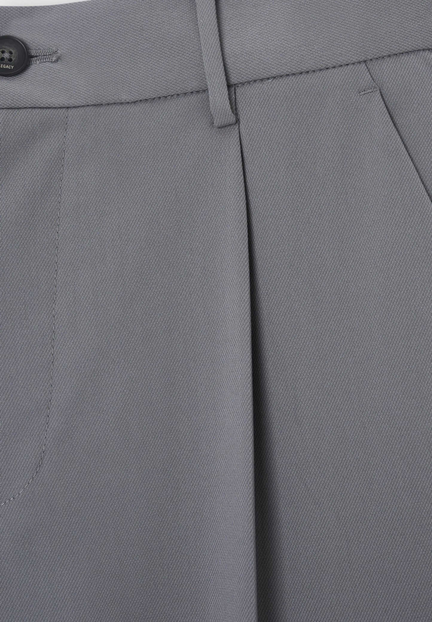 Wide Fit Casual Trousers - Grey