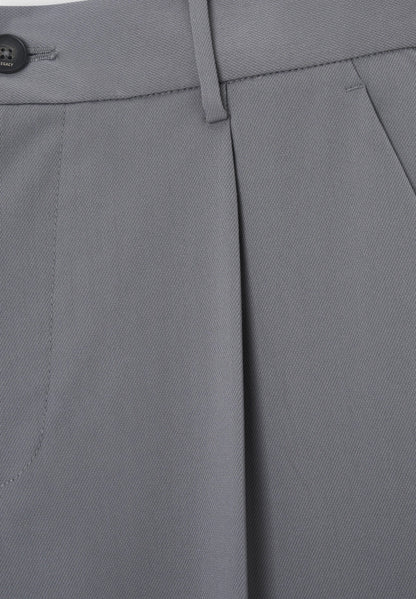 Wide Fit Casual Trousers - Grey