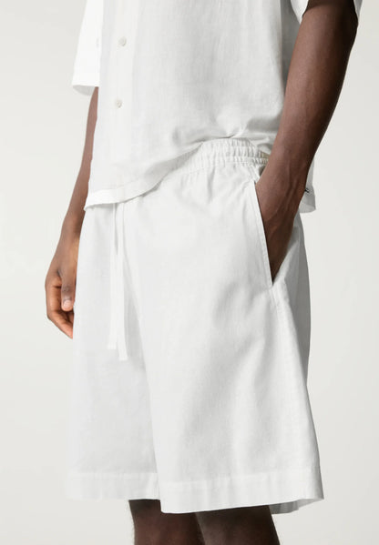 Linen Shorts - White