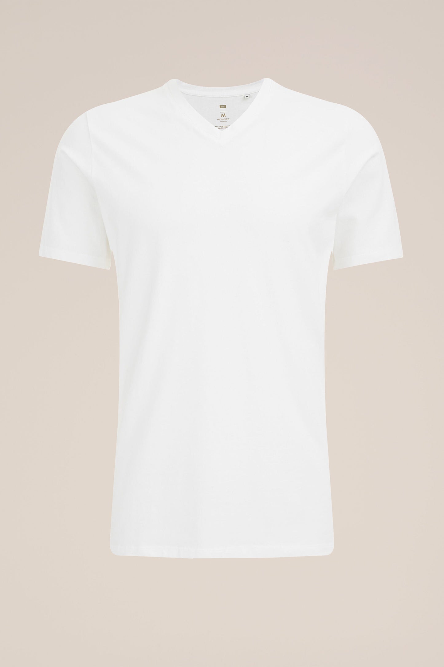 Regular Fit Basic V-Neck T-Shirt - White