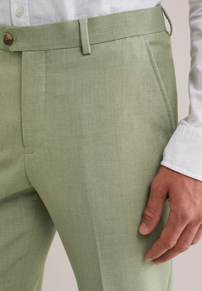 Regular Fit Tailored Trousers - Light Green