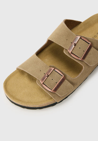 Rully Leather Sandals - Brown