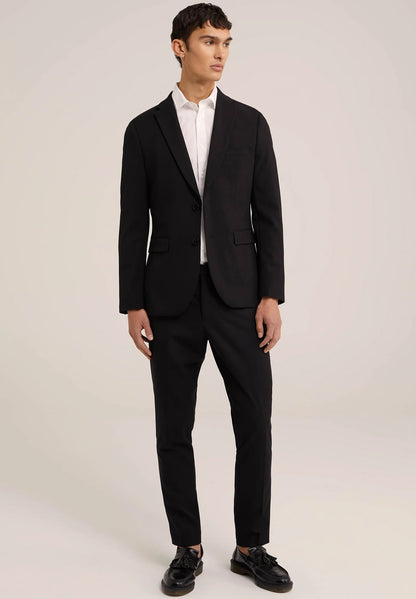 Men's Regular Fit Tailored Blazer - Black
