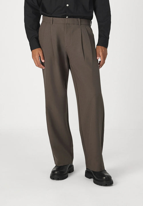 Men's Premium Fit Tailored Trousers - Brown
