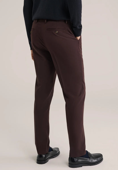 Regular Fit Tailored Trousers - Brown