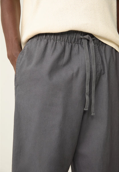 Blend Linen Trousers - Dark Grey