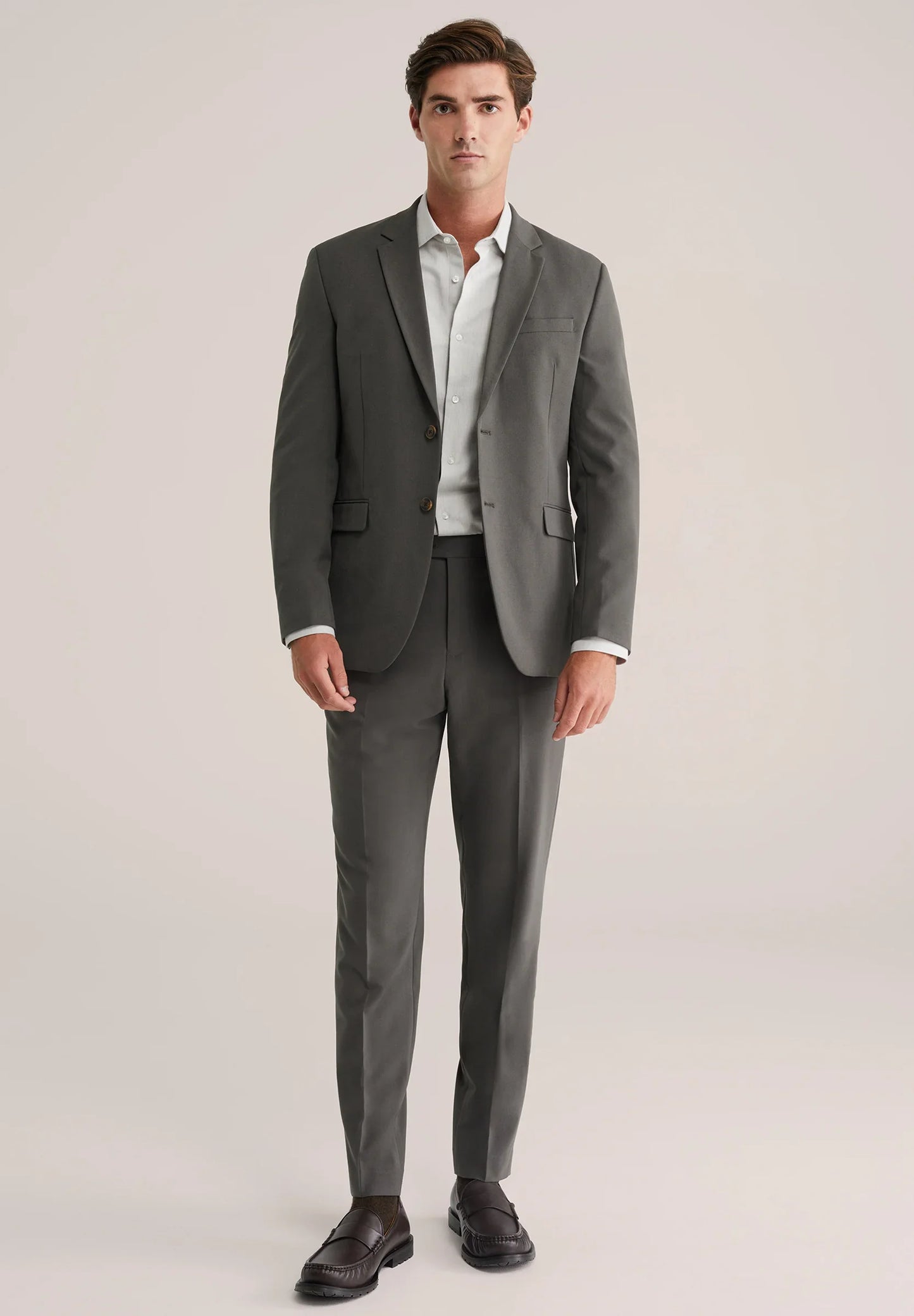 Men's Regular Fit Tailored Blazer - Dark Grey