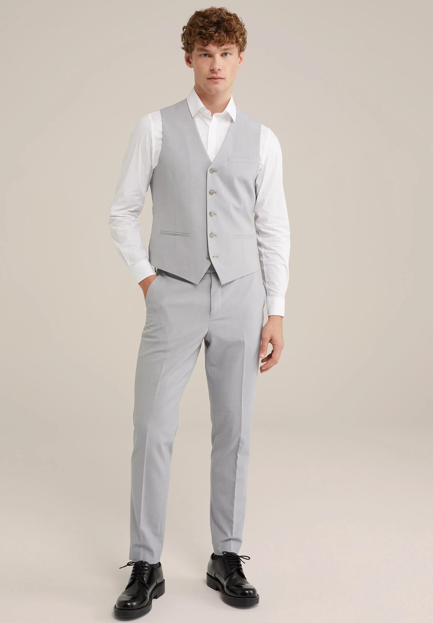 Men's Regular Fit Tailored Waistcoat - Grey