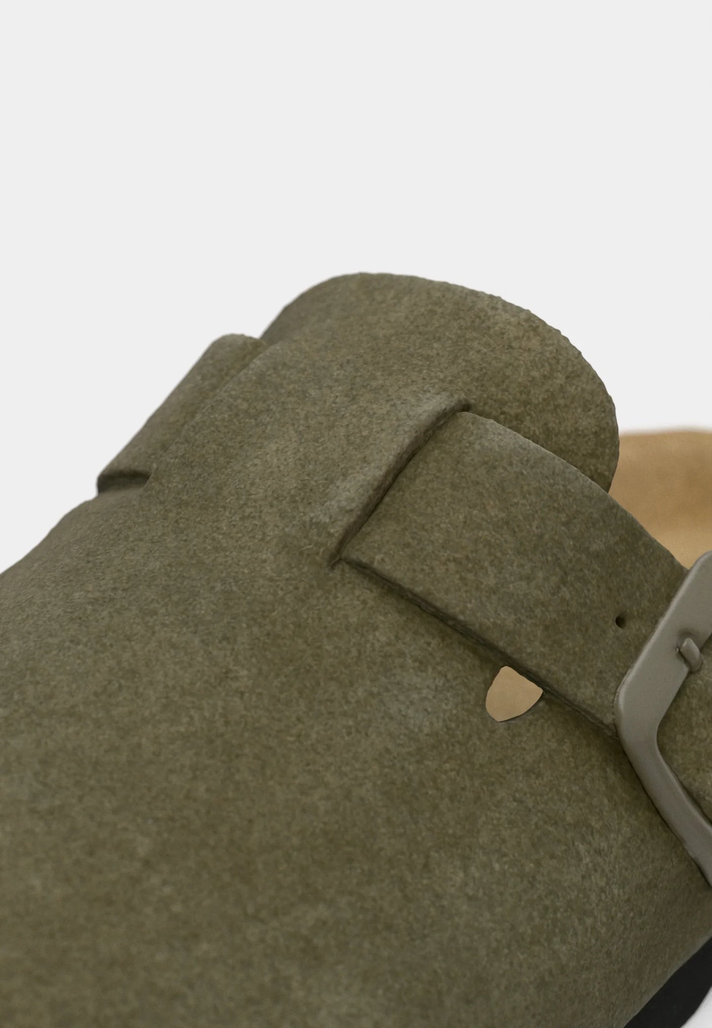 Men's Suede Sandals - Olive Green