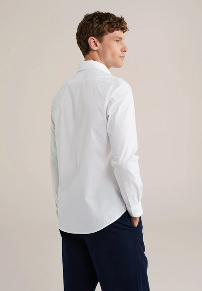 Classic Tailored Men's Dress Shirt - White