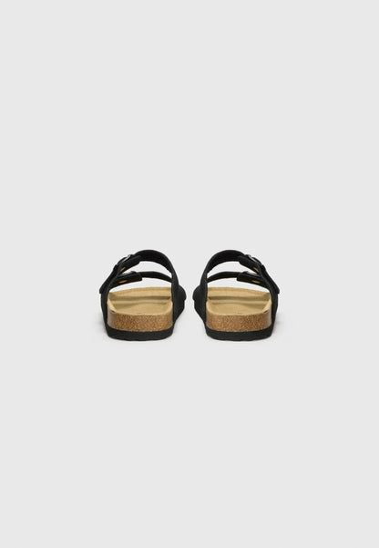 Rully Leather Sandals - Black