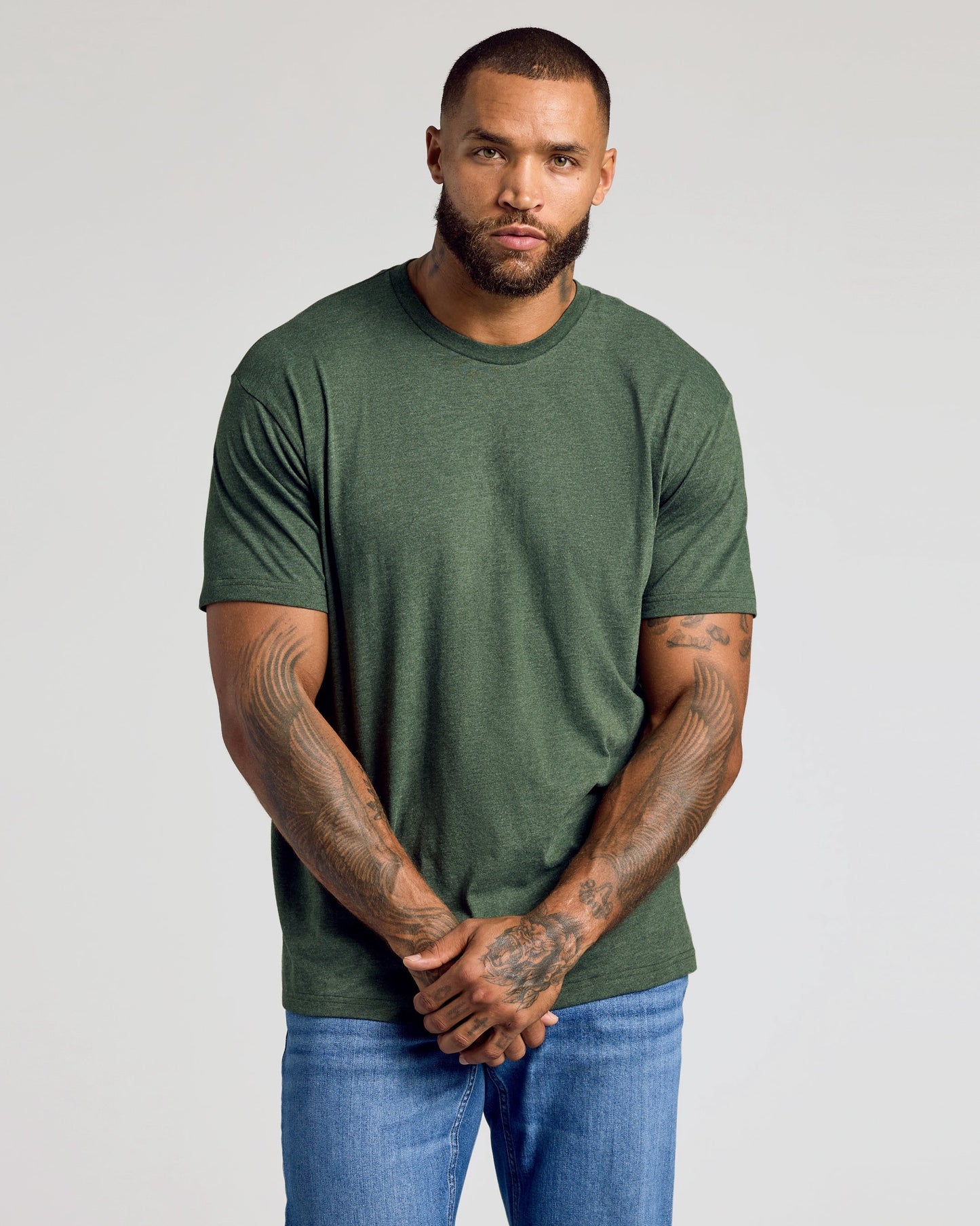 Set of 6 Pima Cotton Crew Neck T-Shirts