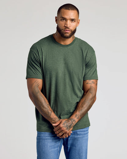 Set of 6 Pima Cotton Crew Neck T-Shirts