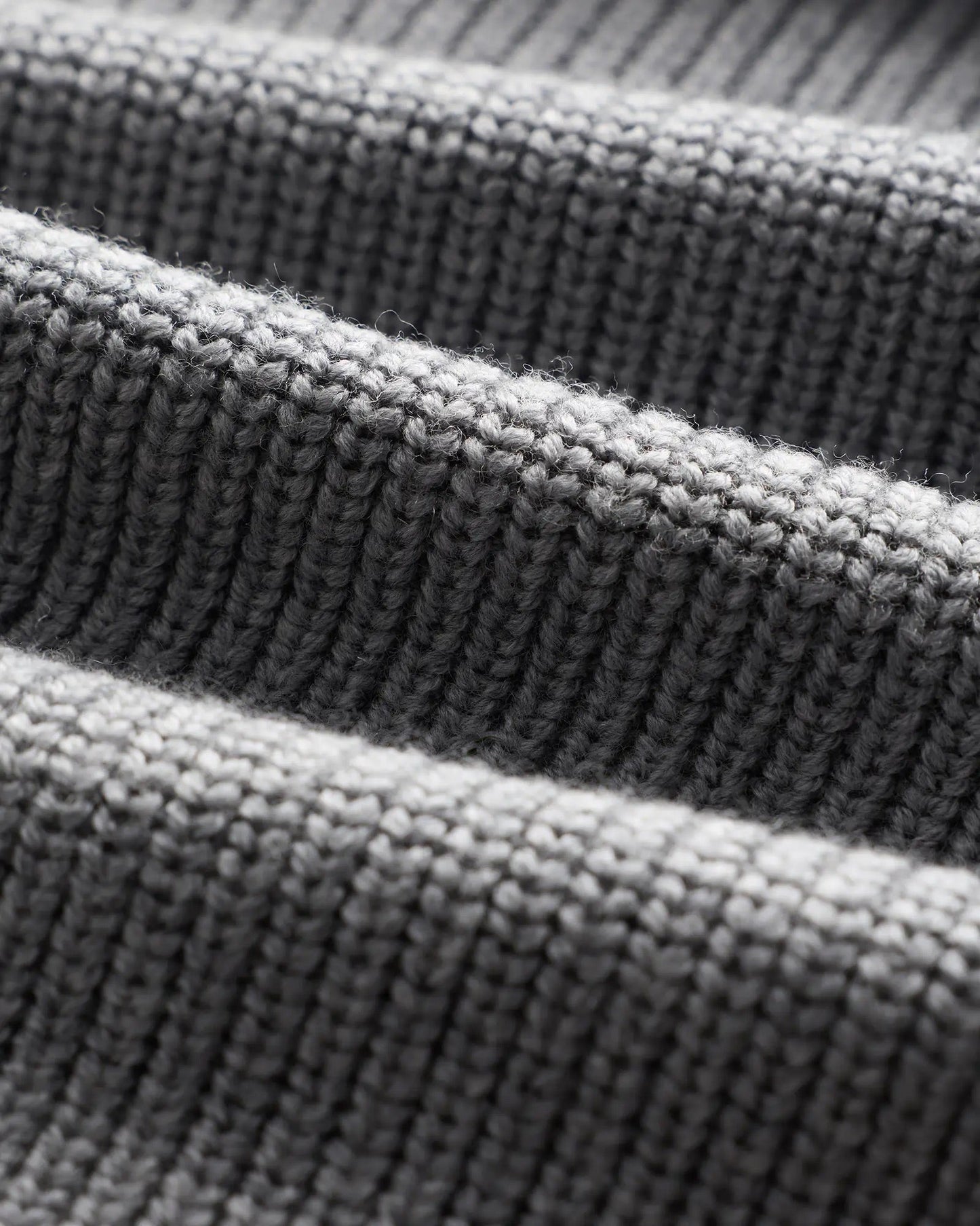 Men's 100% Cotton Jumper with Front Zipper - Grey