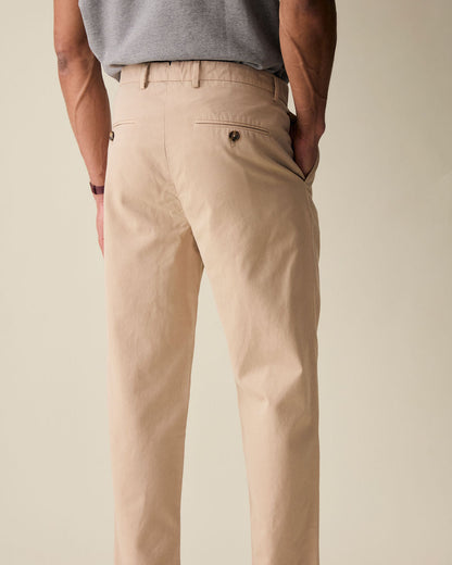 Straight Linen Trousers - Cream