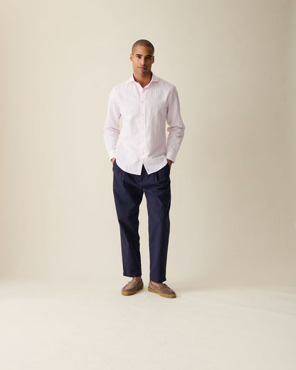 Classic Linen Shirt - Pink