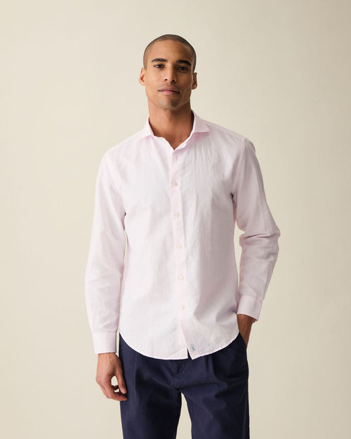 Classic Linen Shirt - Pink