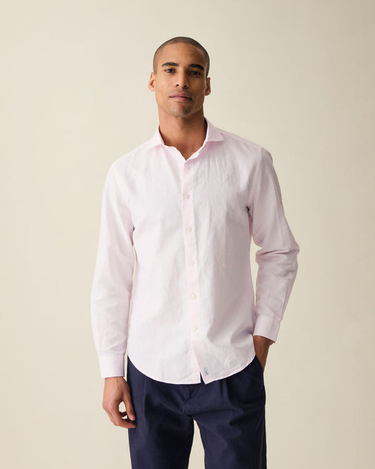 Classic Linen Shirt - Pink