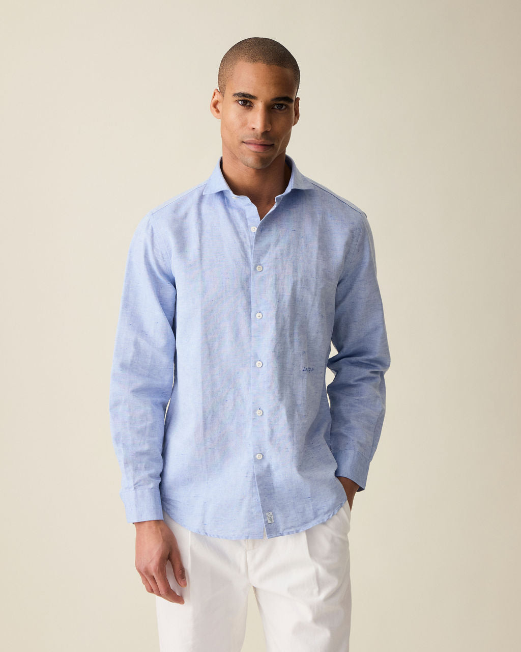 Classic Linen Shirt - Blue