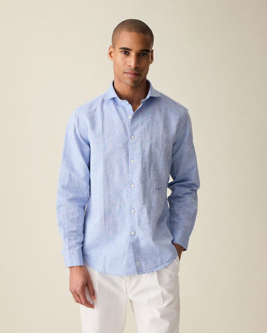 Classic Linen Shirt - Blue