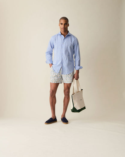 Classic Linen Shirt - Blue