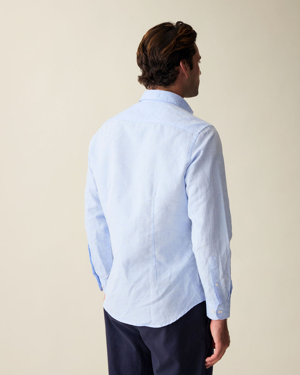 Classic Linen Shirt - Light Blue