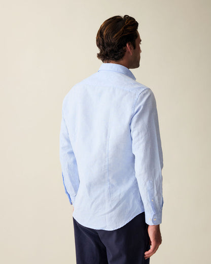 Classic Linen Shirt - Light Blue