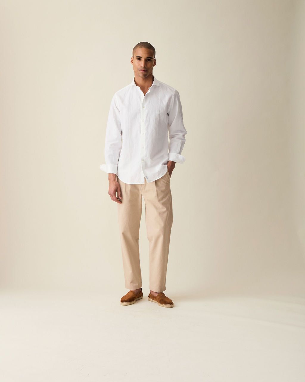 Classic Linen Shirt - Off White