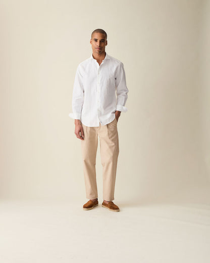 Classic Linen Shirt - Off White