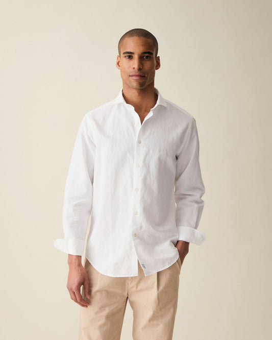 Classic Linen Shirt - Off White