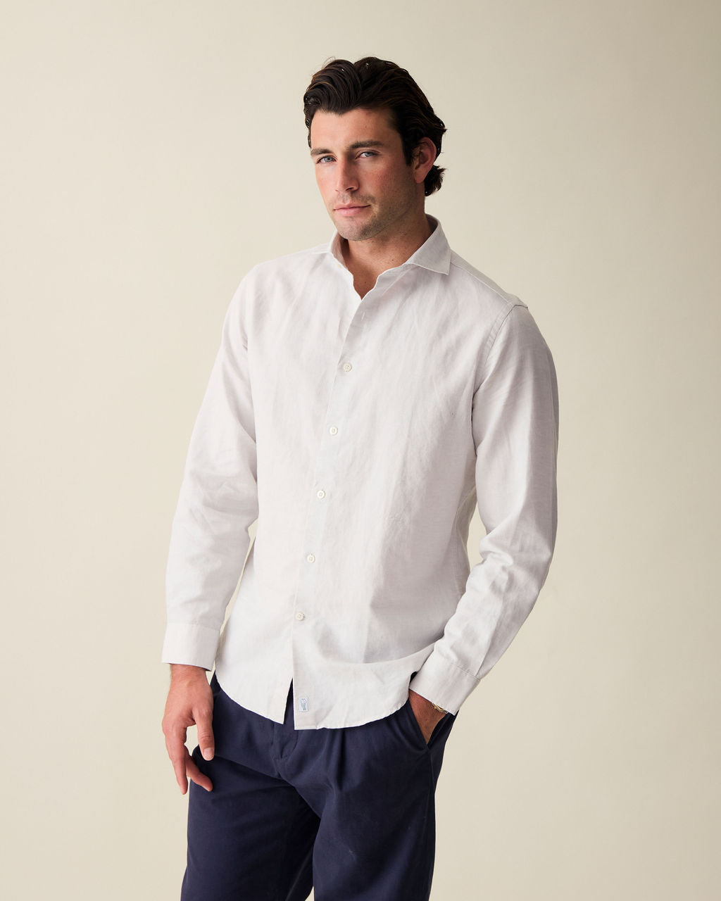 Classic Linen Shirt - White