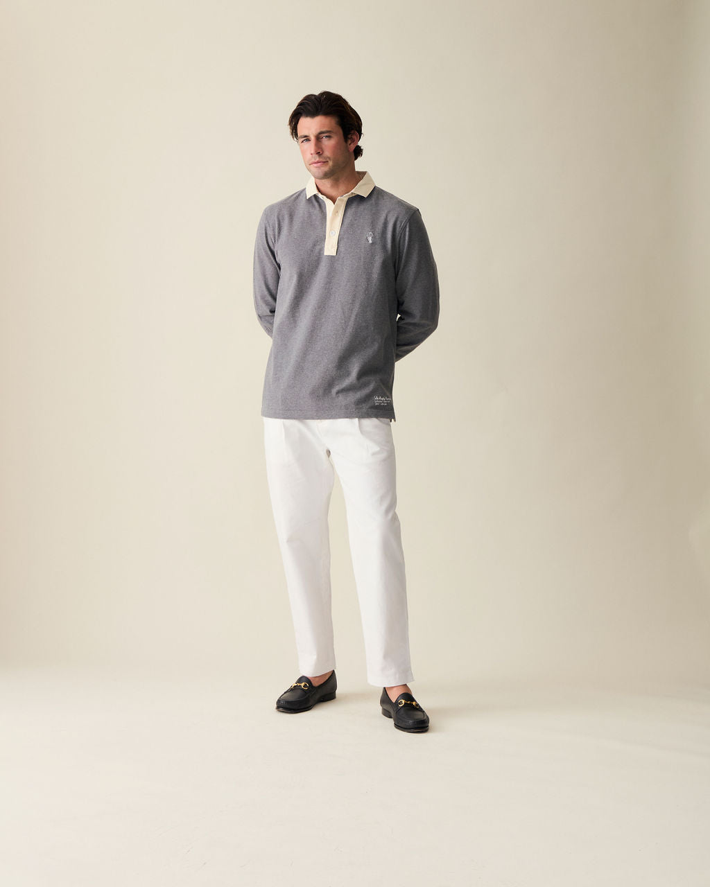 Straight Linen Trousers - White