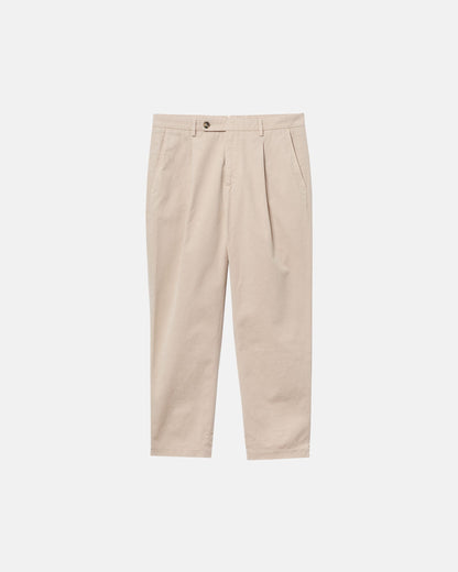Straight Linen Trousers - Cream