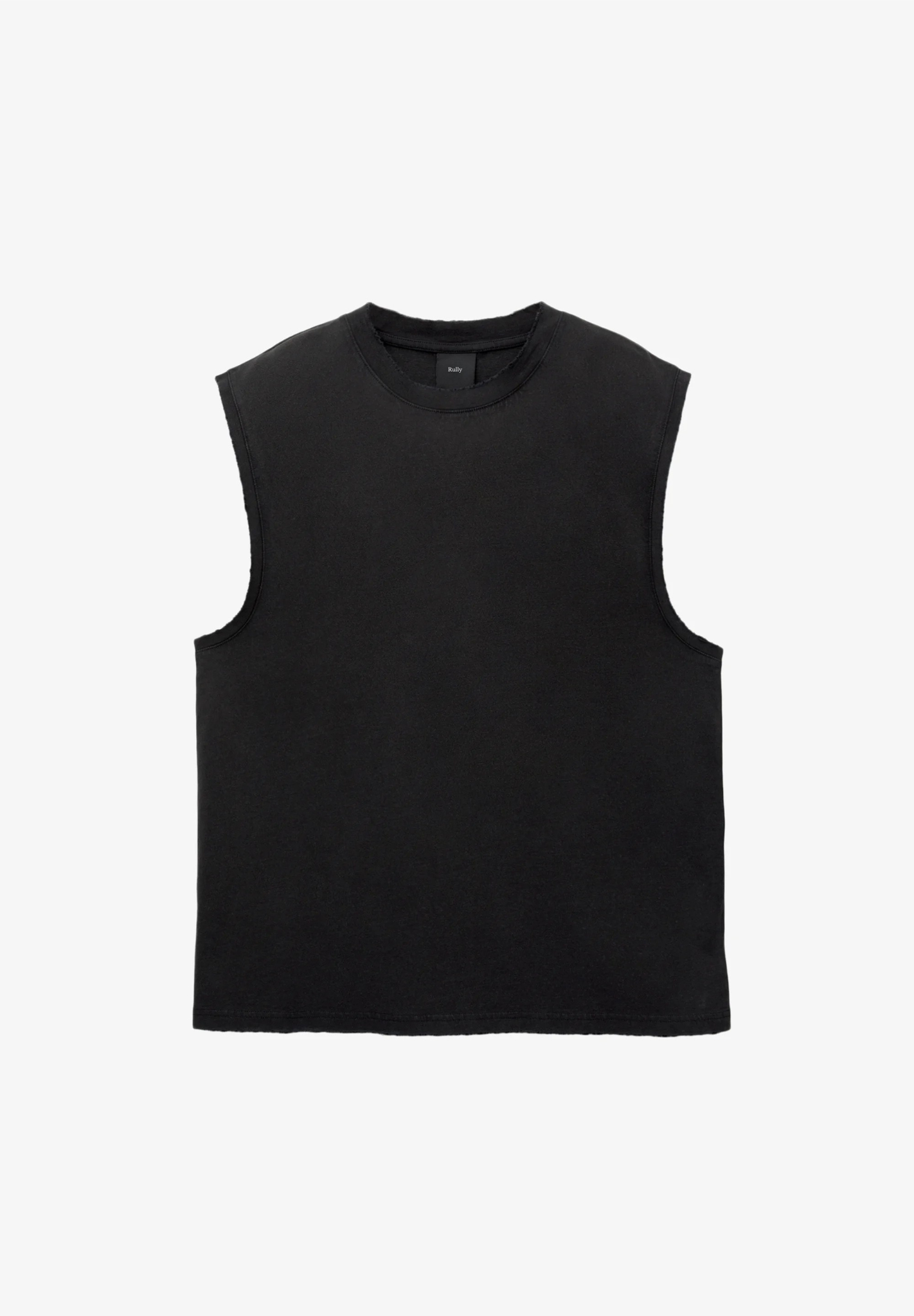 Basic Round Neck Vest - Black