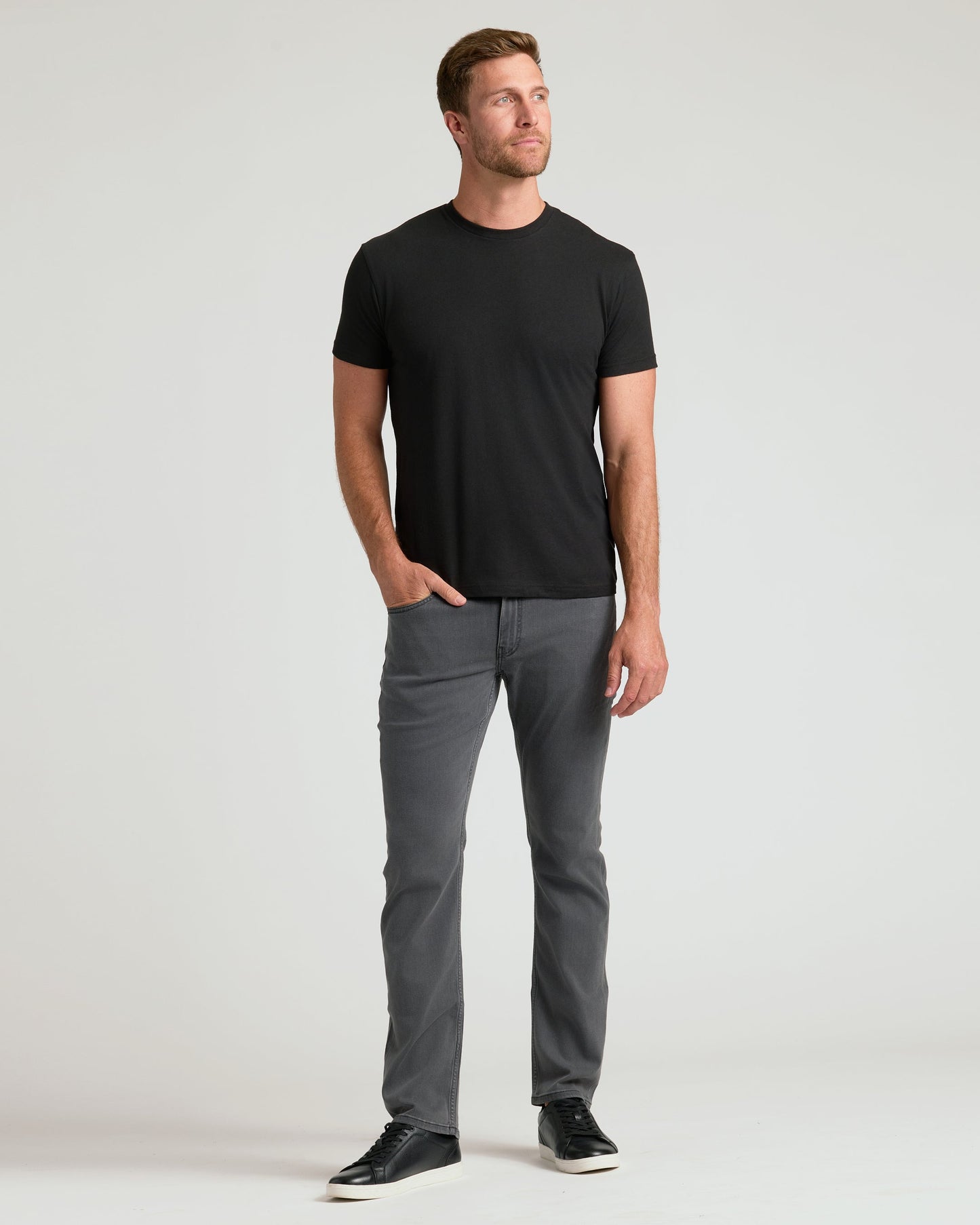 3-Pack of Black Crew Neck T-Shirts