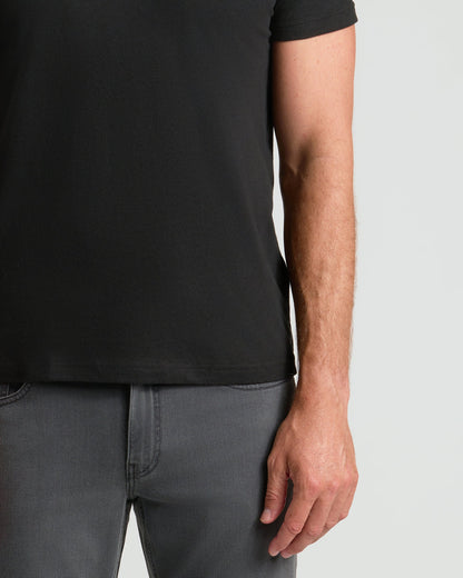 3-Pack of Black Crew Neck T-Shirts
