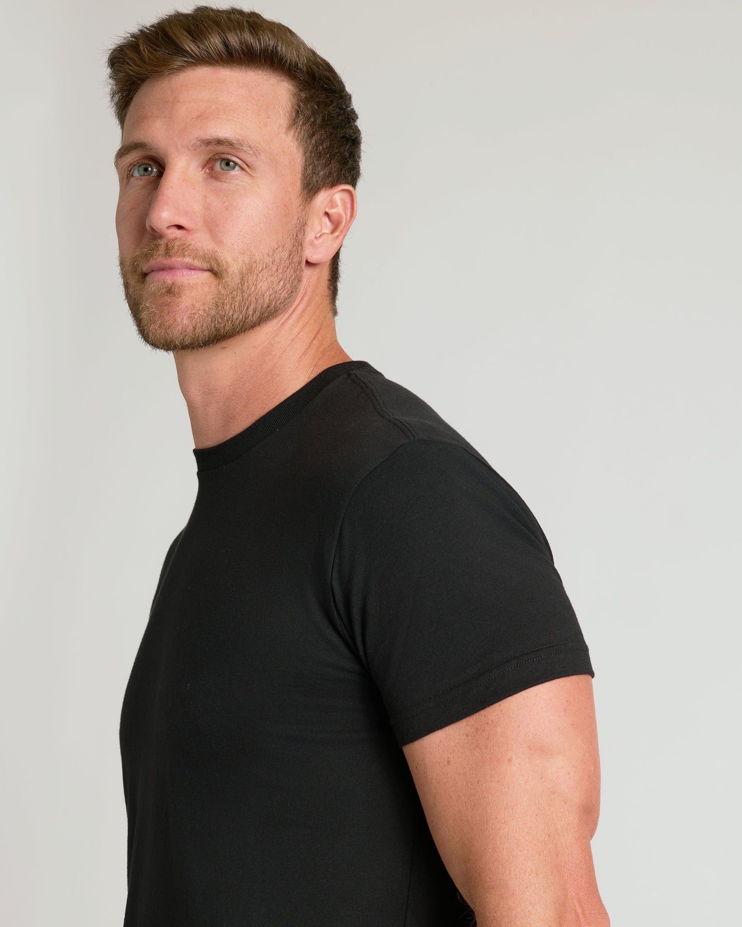 3-Pack of Black Crew Neck T-Shirts