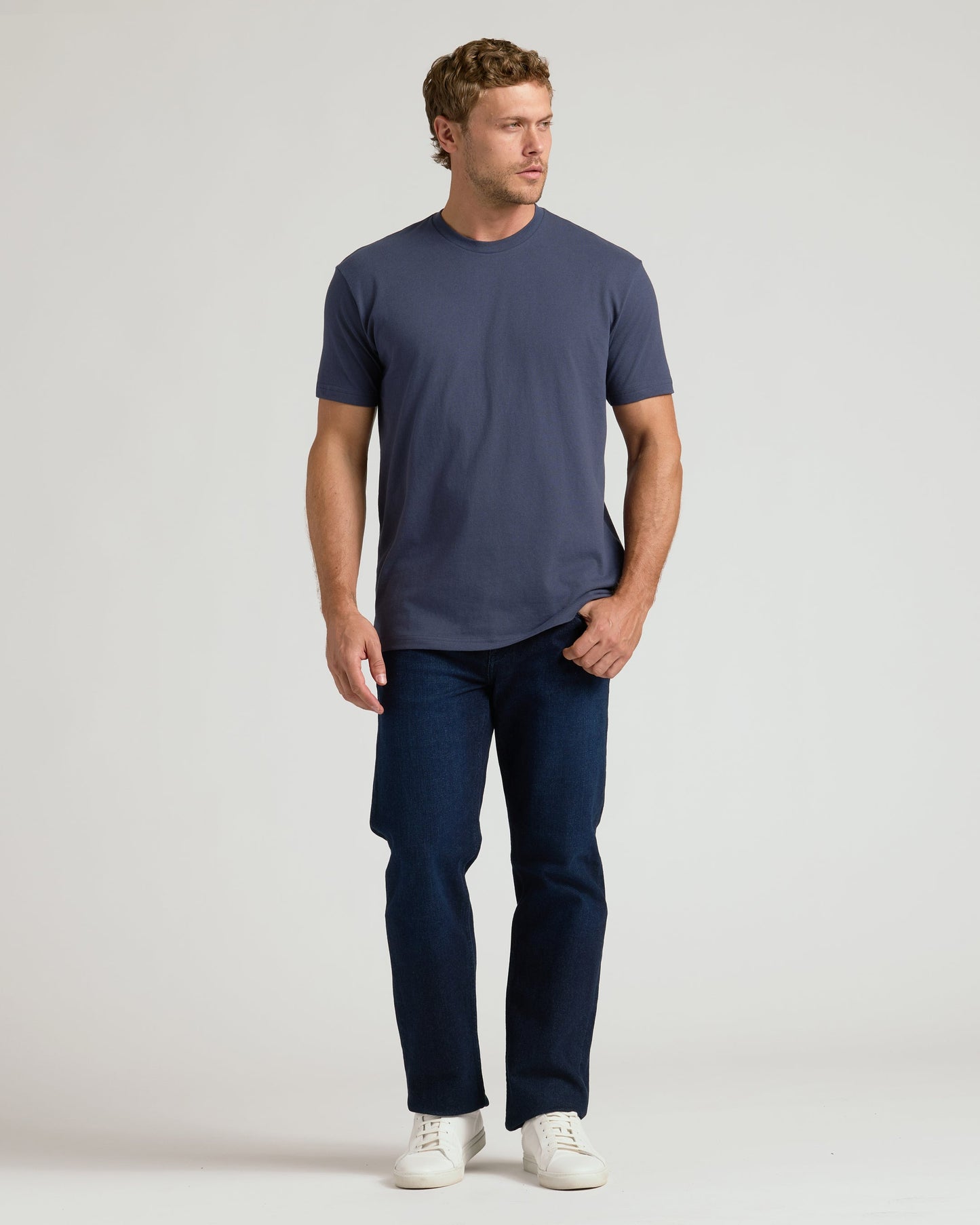 Classic Round Neck T-Shirt - Charcoal