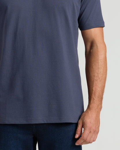Classic Round Neck T-Shirt - Charcoal