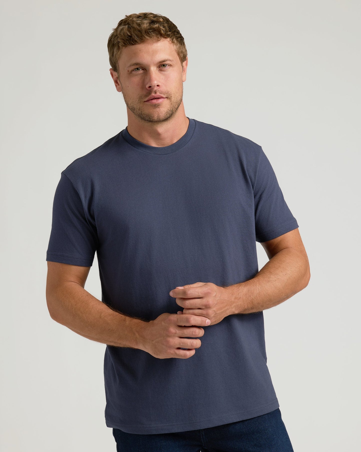 Classic Round Neck T-Shirt - Charcoal