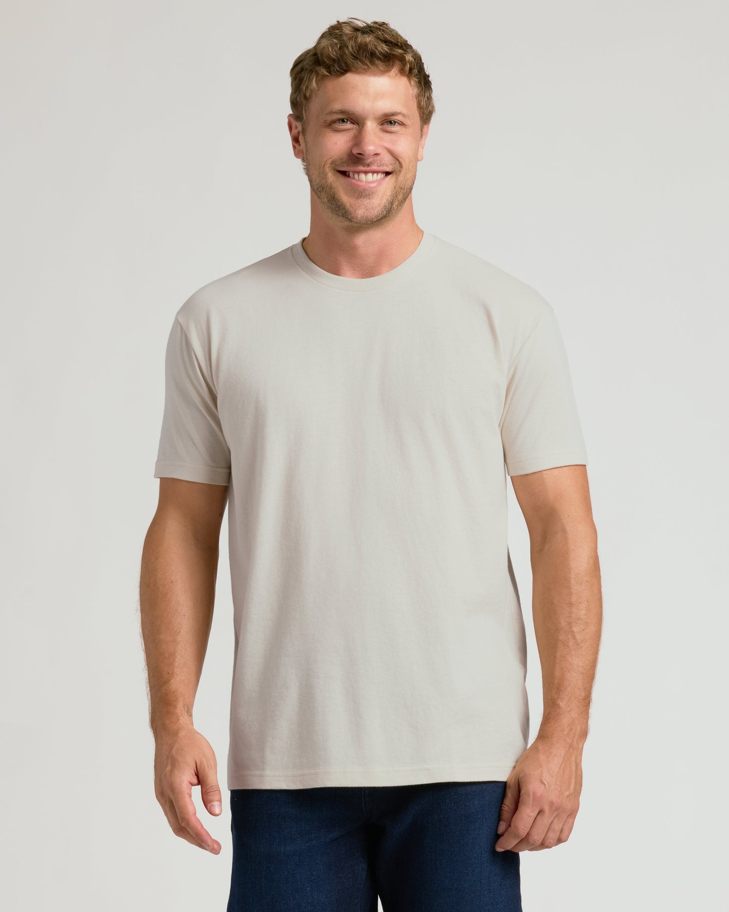 Set of 6 Pima Cotton Crew Neck T-Shirts